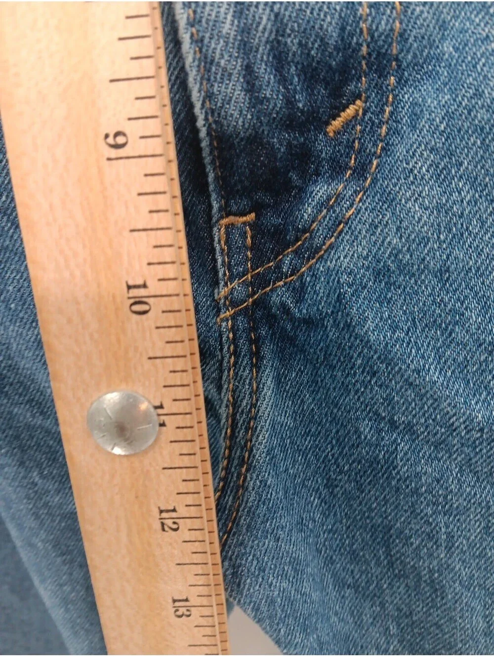 Levis 505 Jeans Mens 42x32 Blue Denim Straight Leg Casual Work Wear Cowboy